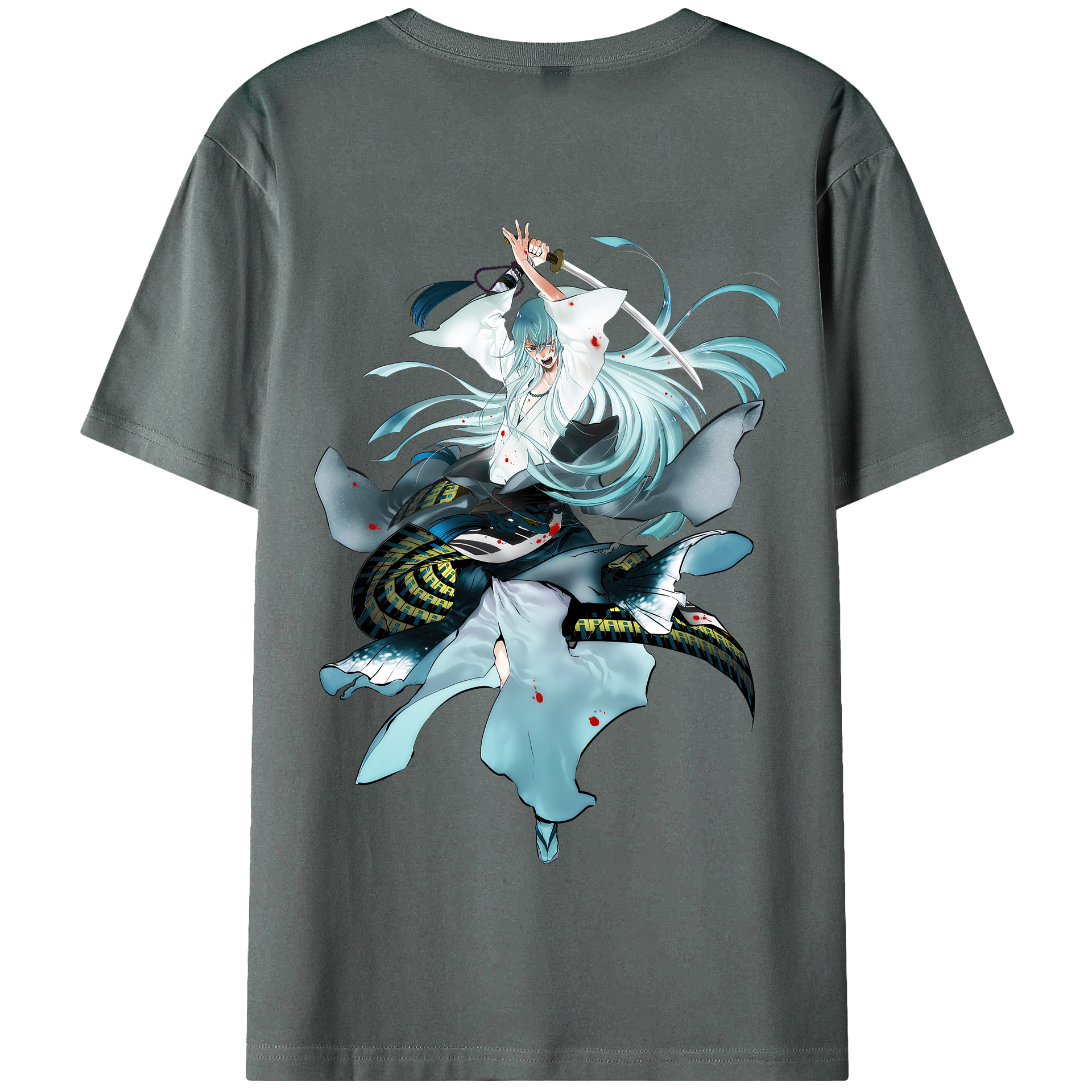 （画像用） 刀剣乱舞 Touken Ranbu 綿100％半袖Tシャツ（背面プリント）
